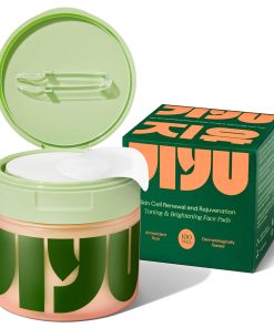 JIYU Toner Pads - Korean Skincare for Dark Spots, Wrinkles & Dull Skin - Hydrating Facial Treatment with Snail Mucin, Niacinamide, Peptides & Centella - 100 Count