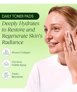 JIYU Toner Pads - Korean Skincare for Dark Spots, Wrinkles & Dull Skin - Hydrating Facial Treatment with Snail Mucin, Niacinamide, Peptides & Centella - 100 Count