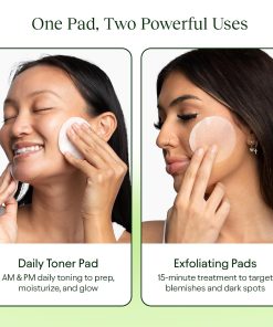 JIYU Toner Pads - Korean Skincare for Dark Spots, Wrinkles & Dull Skin - Hydrating Facial Treatment with Snail Mucin, Niacinamide, Peptides & Centella - 100 Count