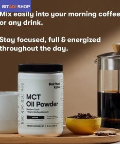 Perfect Keto Bundle, MCT Oil Powder Vanilla + Ketone Test Strips - BITADI - Image 6