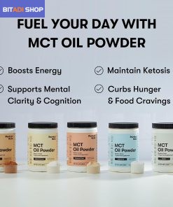 Perfect Keto Bundle, MCT Oil Powder Vanilla + Ketone Test Strips - BITADI - Image 8