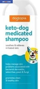 Dogtopia Keto-Dog Medicated 12oz Shampoo for Dogs and Pets – Hint of Mint Scent | Therapeutic Medicated Shampoo with Moisturizing Colloidal Oatmeal | Soothes and Relieves Irritated Skin - BITADI - Image 6