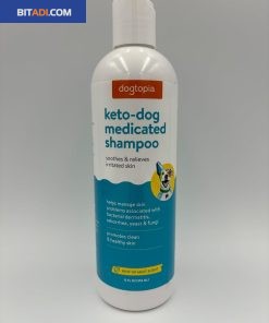 Dogtopia Keto-Dog Medicated 12oz Shampoo for Dogs and Pets – Hint of Mint Scent | Therapeutic Medicated Shampoo with Moisturizing Colloidal Oatmeal | Soothes and Relieves Irritated Skin - BITADI - Image 8