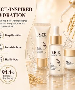 Korean Skin Care Set, 17PCS Rice Skin Care for Women & Girls,Korean Beauty-Bitadi