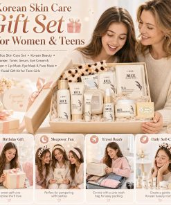 Korean Skin Care Set, 17PCS Rice Skin Care for Women & Girls,Korean Beauty-Bitadi