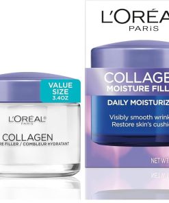 L’Oreal Paris Collagen Daily Face Moisturizer, Anti Aging Face Cream to Reduce Wrinkles and Provide Intense Hydration, 1.7 oz-Bitadi