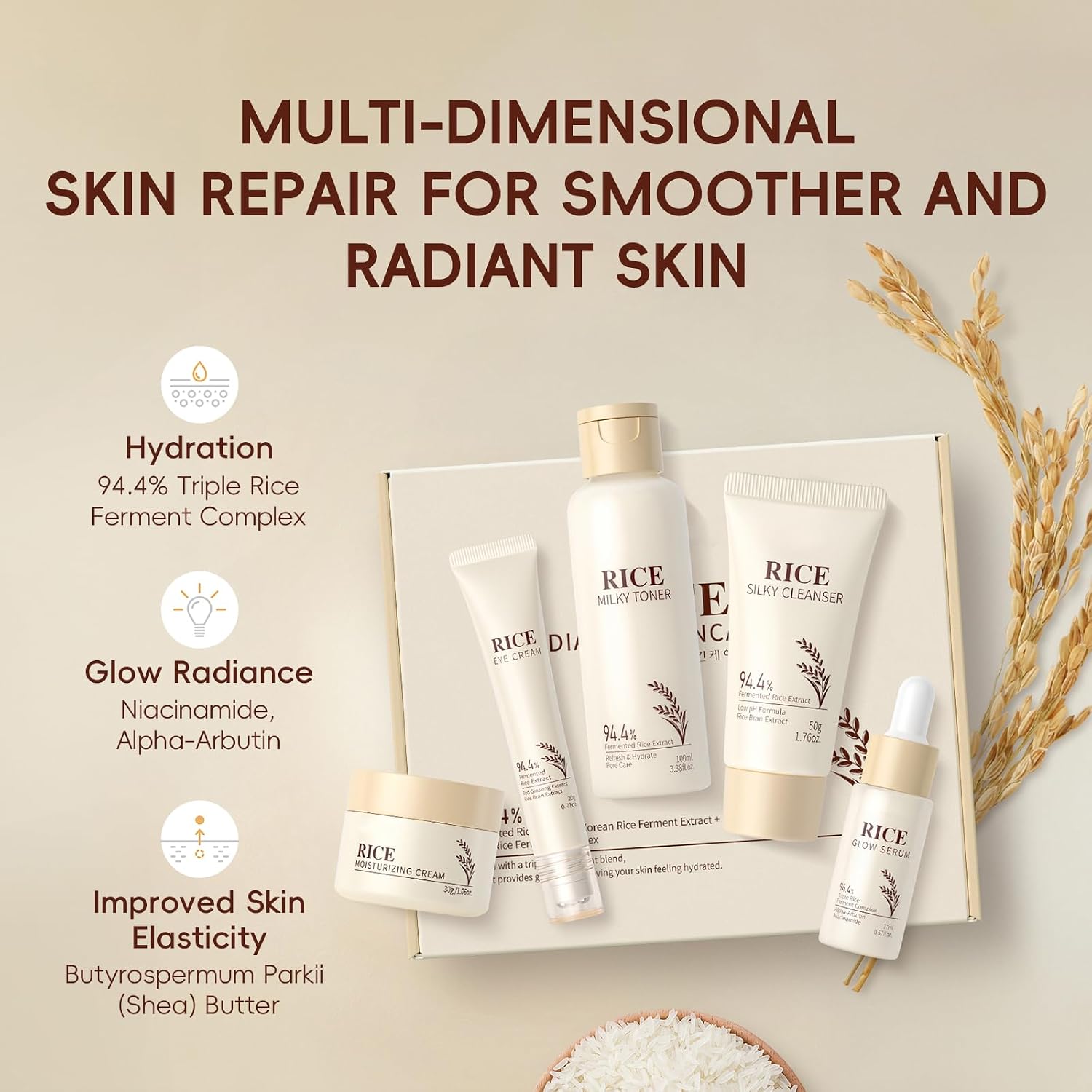 LAIKOU Skin Care Set, Korean Skin Care - Korean Beauty for Women - 5pcs 12 LAIKOU Skin Care Set, Korean Skin Care - Korean Beauty for Women - 5pcs