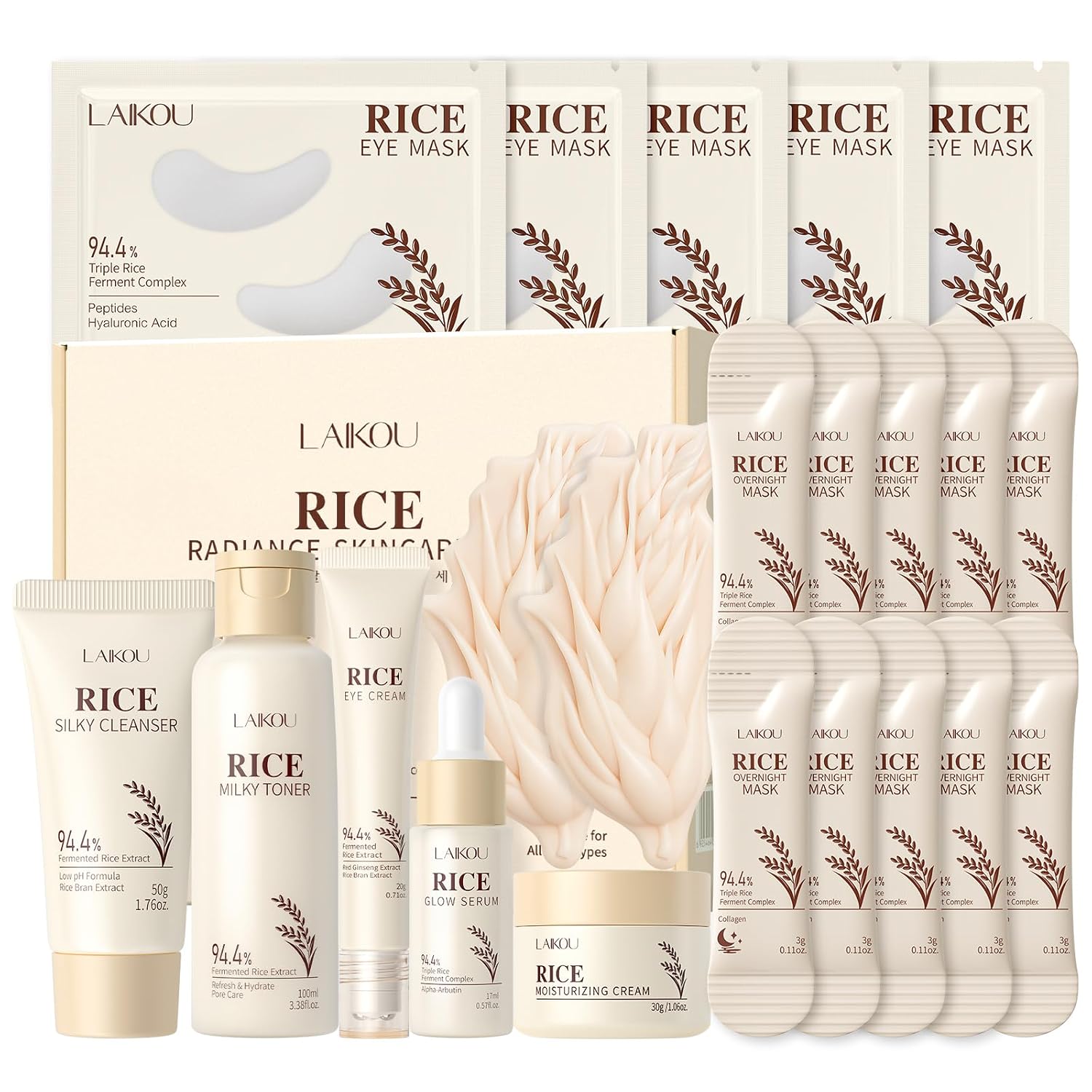 LAIKOU Skin Care Set, Korean Skin Care - Korean Beauty for Women - 5pcs 20 LAIKOU Skin Care Set, Korean Skin Care - Korean Beauty for Women - 5pcs