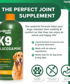 LIQUIDHEALTH Pets K9 Glucosamine Chondroitin Hip & Joint Formula & K9 Complete 8-in-1 Multivitamin for Dogs, Puppies - Pet Supplement Bundle for Joint Health, Immune Support,...