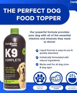 LIQUIDHEALTH Pets K9 Glucosamine Chondroitin Hip & Joint Formula & K9 Complete 8-in-1 Multivitamin for Dogs, Puppies - Pet Supplement Bundle for Joint Health, Immune Support,...