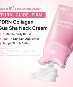 medicube PDRN Collagen Gua Sha Neck Wrinkle Cream - Firming, Contour Care