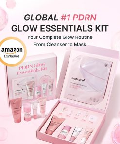 medicube PDRN Glow Essentials Kit, Mini Skincare Travel Set, 5-Step Routine
