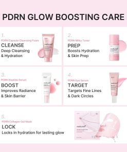 medicube PDRN Glow Essentials Kit, Mini Skincare Travel Set, 5-Step Routine