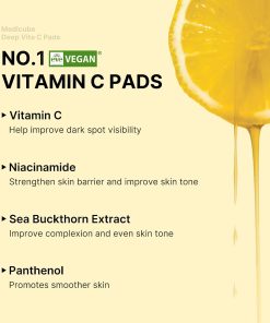 medicube Toner Pads Deep Vita C Facial Toner Pad for Uneven Skin Tone Care-Bitadi
