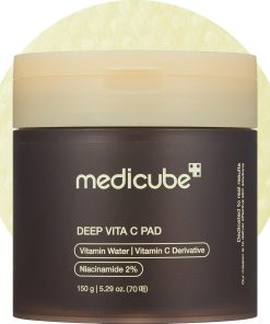 medicube Toner Pads Deep Vita C Facial Toner Pad for Uneven Skin Tone Care