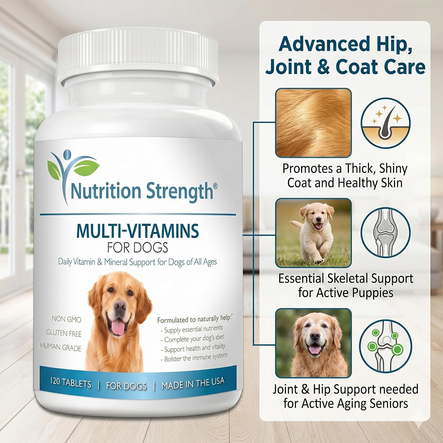 Multivitamins for Dogs Daily Vitamin & Mineral Support 15 Multivitamins for Dogs Daily Vitamin & Mineral Support
