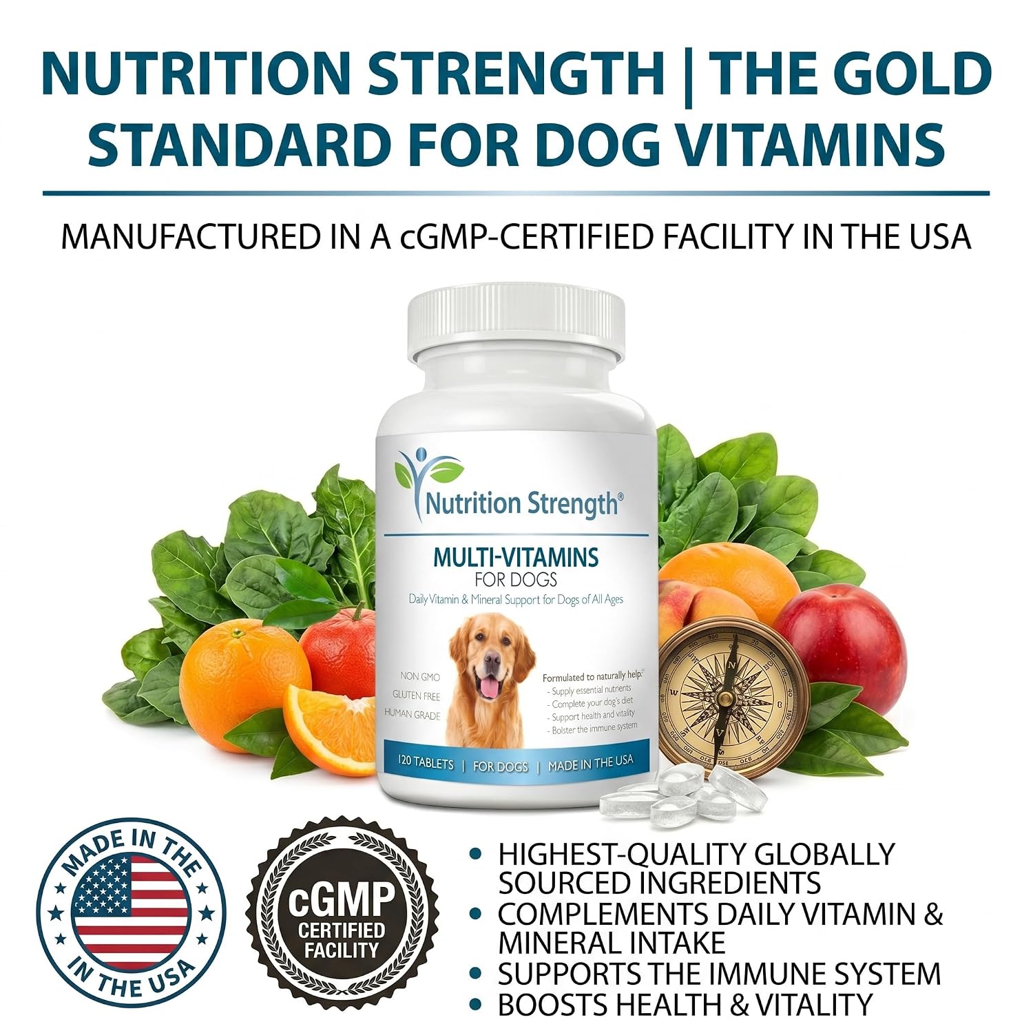 Multivitamins for Dogs Daily Vitamin & Mineral Support 18 Multivitamins for Dogs Daily Vitamin & Mineral Support