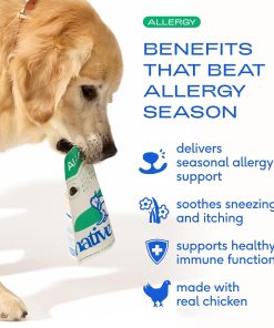 Native Pet Allergy Chews for Dogs (30 Air-Dried Chews) & Daily Dog Vitamins & Supplements (7 Oz.) - Itching Relief for Dogs & 11-in-1 Multivitamin with 21 Supplements & Vitamins