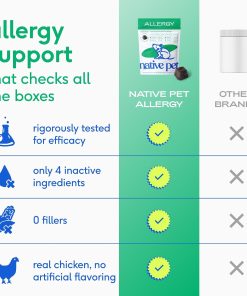 Native Pet Allergy Chews for Dogs (30 Air-Dried Chews) & Daily Dog Vitamins & Supplements (7 Oz.) - Itching Relief for Dogs & 11-in-1 Multivitamin with 21 Supplements & Vitamins