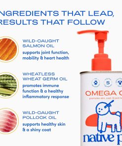 Native Pet Pack Leaders Bundle - Daily Dog Multivitamin (7 oz.) & Omega Oil for Dogs (8 oz.) - Omega 3 Fish Oil for Healthy Skin, Shiny Coat, & Strong Joints & Daily...