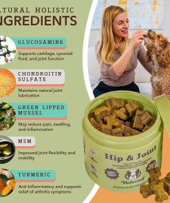 Natural Dog Company Dog Supplements for Seniors & Active Dogs - Multivitamin Chews & Hip & Joint Relief - Complete Nutritional Support for Joint Health, Vitamins for Dogs,...