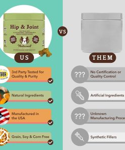 Natural Dog Company Dog Supplements for Seniors & Active Dogs - Multivitamin Chews & Hip & Joint Relief - Complete Nutritional Support for Joint Health, Vitamins for Dogs,...