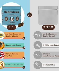 Natural Dog Company Multivitamin and Probiotic Chews Bundle: Complete Nutritional Support for Dogs, Boosts Immune System, Enhances Digestive Health, Ideal for Senior Dogs and...