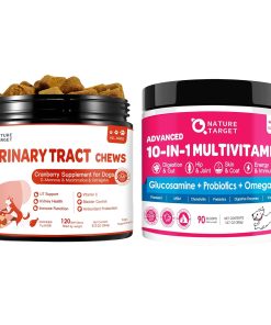 NATURE TARGET Dog Vitamins Powder, Cranberry Supplement for Dogs