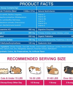 NATURE TARGET Dog Vitamins Powder, Cranberry Supplement for Dogs
