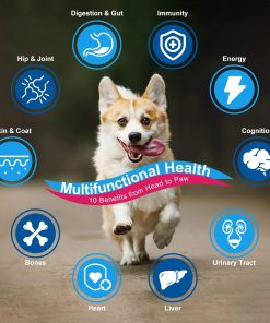 NATURE TARGET Dog Vitamins Powder, Cranberry Supplement for Dogs