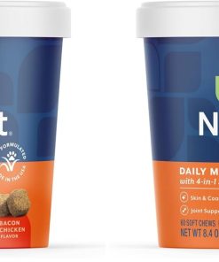 NaturVet All-in-One Dog Supplement - for Joint Support, Digestion, Skin, Coat Care – Dog Multivitamins with Minerals, Omega-3, 6, 9 – Wheat-Free Vitamins for Dogs – 120 Soft...