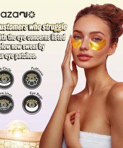 NAZANO 24K Gold Under Eye Patches - 60 Pack Eye Masks