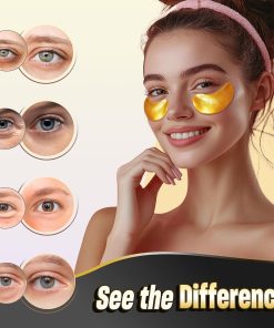 NAZANO 24K Gold Under Eye Patches - 60 Pack Eye Masks