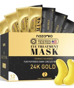 NAZANO 24K Gold Under Eye Patches - 60 Pack Eye Masks