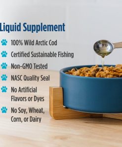 Nordic Naturals Cod Liver Oil for Dogs, 1048 mg Omega-3, EPA & DHA - 8 oz
