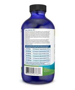 Nordic Naturals Cod Liver Oil for Dogs, 1048 mg Omega-3, EPA & DHA - 8 oz