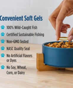 Nordic Naturals Omega-3 Pet, Unflavored - 180 Soft Gels - 320 mg Omega-3 Per Soft Gel - Fish Oil for Dogs with EPA & DHA - Promotes Heart, Skin, Coat, & Immune Health (Pack of 2)