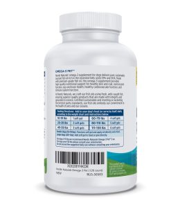 Nordic Naturals Omega-3 Pet, Unflavored - 180 Soft Gels - 320 mg Omega-3 Per Soft Gel - Fish Oil for Dogs with EPA & DHA - Promotes Heart, Skin, Coat, & Immune Health (Pack of 2)