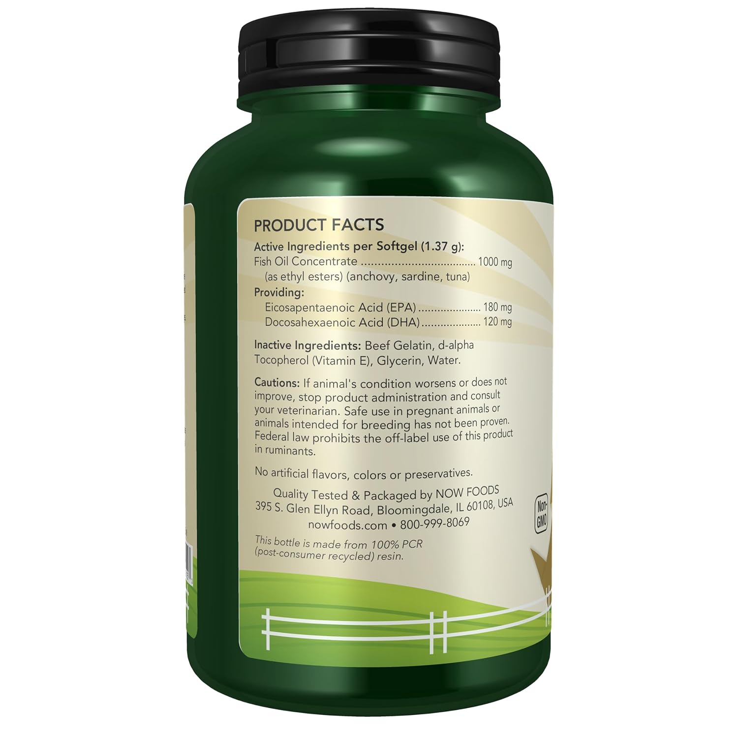 NOW Pet Health, Omega 3 Supplement, For Cats & Dogs, 180 Softgels 13 NOW Pet Health, Omega 3 Supplement, For Cats & Dogs, 180 Softgels