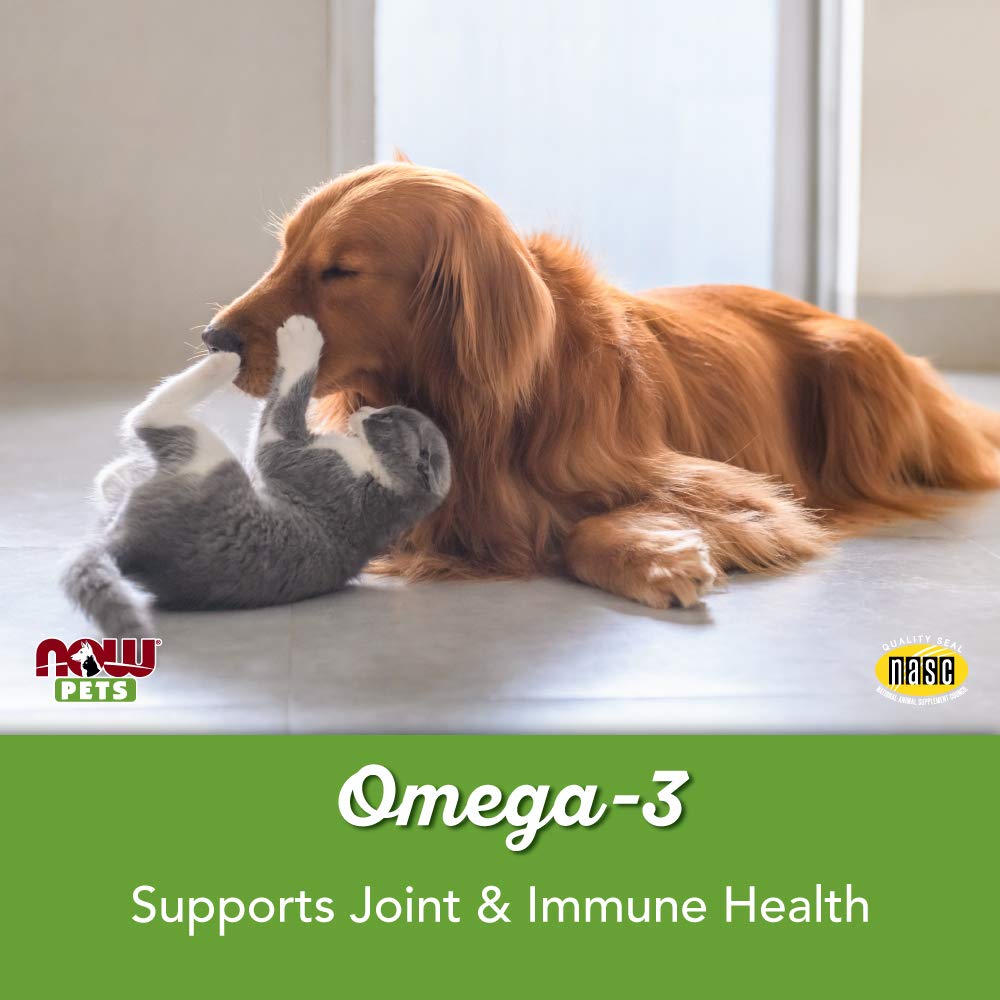 NOW Pet Health, Omega 3 Supplement, For Cats & Dogs, 180 Softgels 14 NOW Pet Health, Omega 3 Supplement, For Cats & Dogs, 180 Softgels