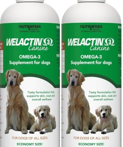 Nutramax Welactin Omega 3 Fish Oil for Dogs,Skin and Coat Health Supplement,Plus Joint,Immune,Kidney,and Brain Support,Premium Omega 3 Fatty Acids,for Dogs,16 Ounce Liquid,(Pack...