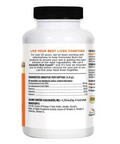 Nutri-Vet Fish Oil Supplement for Dogs,Omega 3,Fish Oil for Dogs,Pet Supplies,Pet Vitamins and Supplements,EPA DHA Formula,Puppy Vitamins,Shed Control,New Puppy Essentials,100...