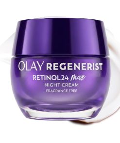 Olay Retinol Night Cream for Women, MAX, Anti-Aging Face Moisturizer, Fragrance-Free, Non Greasy - Anti-Wrinkle, Smooth Fine Lines, Hydrating Skin Care - Triple Collagen Cream,...
