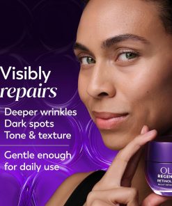 Olay Retinol Night Cream for Women, MAX, Anti-Aging Face Moisturizer, Fragrance-Free, Non Greasy - Anti-Wrinkle, Smooth Fine Lines, Hydrating Skin Care - Triple Collagen Cream,...-Bitadi