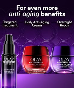 Olay Retinol Night Cream for Women, MAX, Anti-Aging Face Moisturizer, Fragrance-Free, Non Greasy - Anti-Wrinkle, Smooth Fine Lines, Hydrating Skin Care - Triple Collagen Cream,...-Bitadi