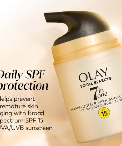 OLAY Total Effects 7-in-1 Anti-Aging Face Moisturizer with SPF 15, Fragrance-Free 1.7 oz-Bitadi