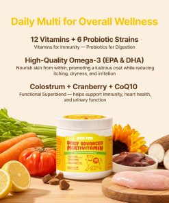 PENPEN Dog Vitamins and Supplements (Chicken Flavor - 120 Soft Chews) Dog Probiotics (Beef Flavor - 50 Soft Chews)