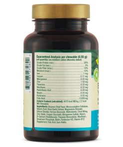 Petnc Natural Care Brewers Yeast Dog Skin and Coat Supplement (250 Chewables), With B Vitamins, Antioxidants & Minerals, Promotes Healthy Skin & Glossy Coat, For Dogs 10 Lbs & Over