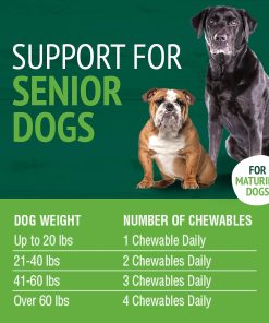 PetNC Senior Multi Chewables for Dogs, Daily Vitamins, 60 Count