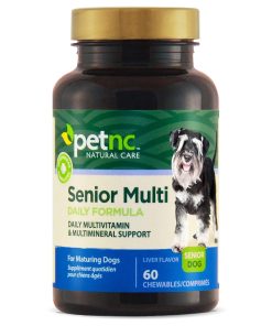 PetNC Senior Multi Chewables for Dogs, Daily Vitamins, 60 Count